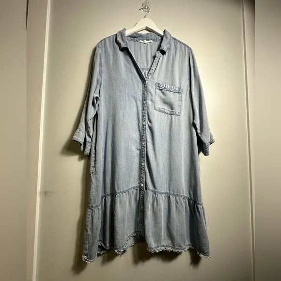 MELISSA NEPTON  Nancy ftencel denim dress  Size XL - Picture 12 of 17